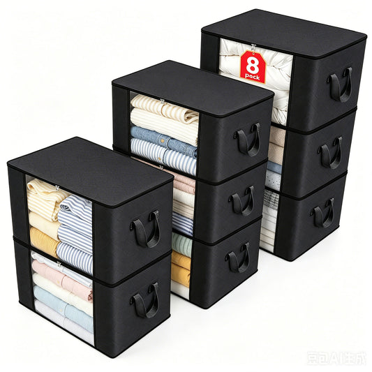 Foldable Storage Bags for Clothes, Blankets & Bedding